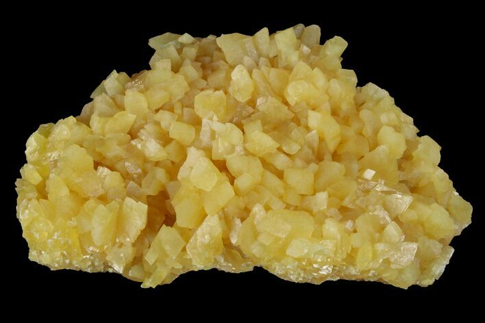 Fluorescent, Yellow Calcite Crystal Cluster - South Dakota #170675